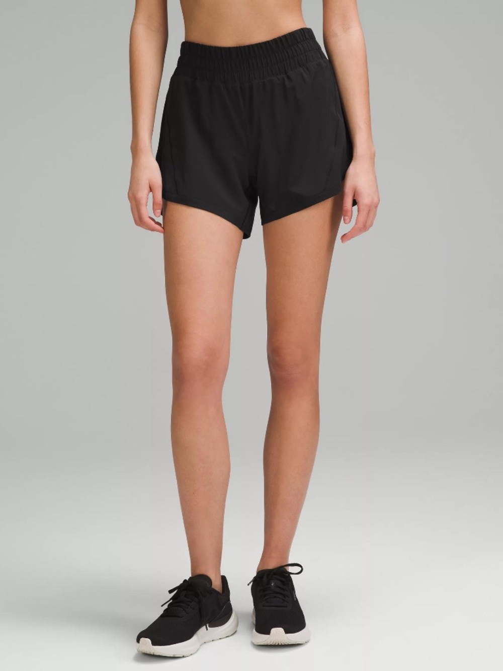 lululemon Track That Mid-Rise Lined Short 5" Black Size 4